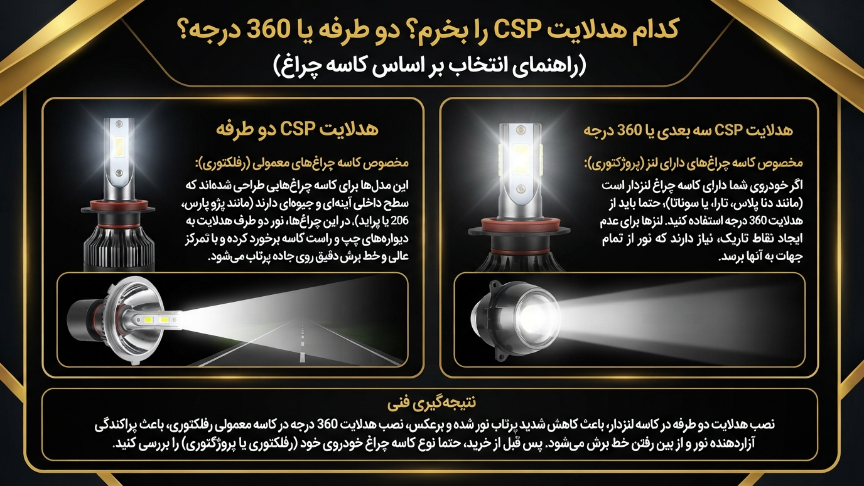 هدلایت csp دوطرفه