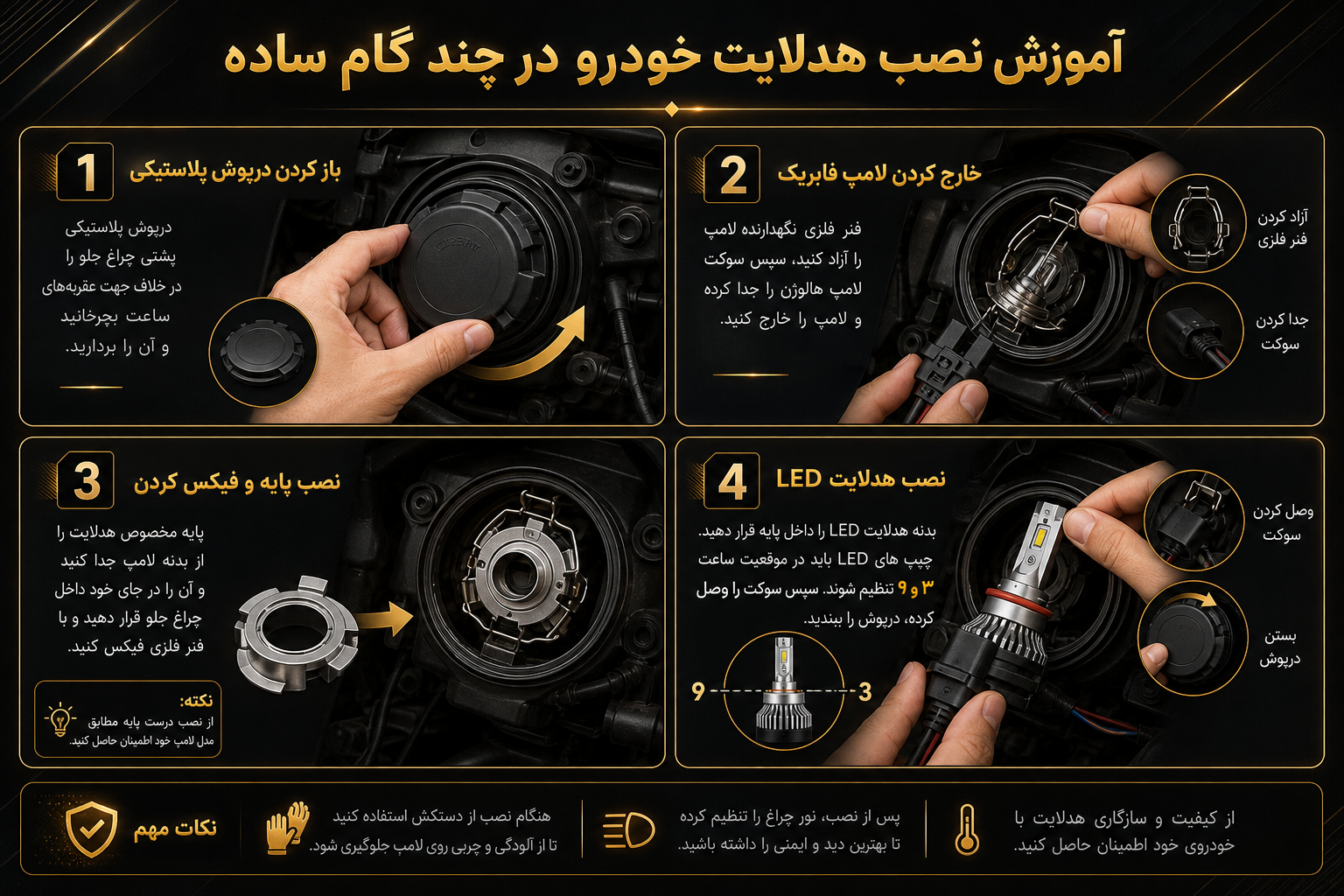 نصب هدلایت