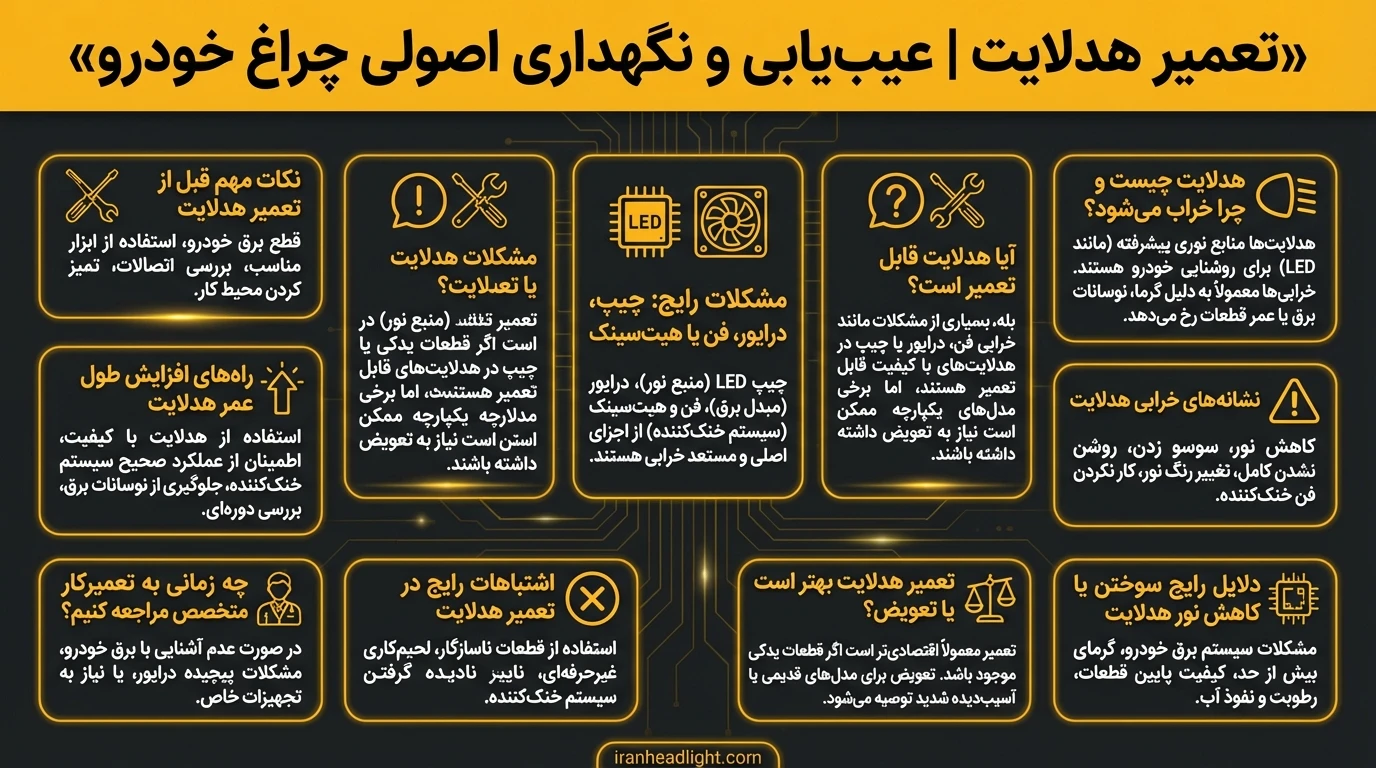 تعمیر هدلایت