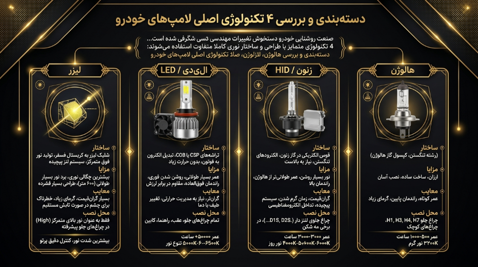 فناوری لامپ خودرو