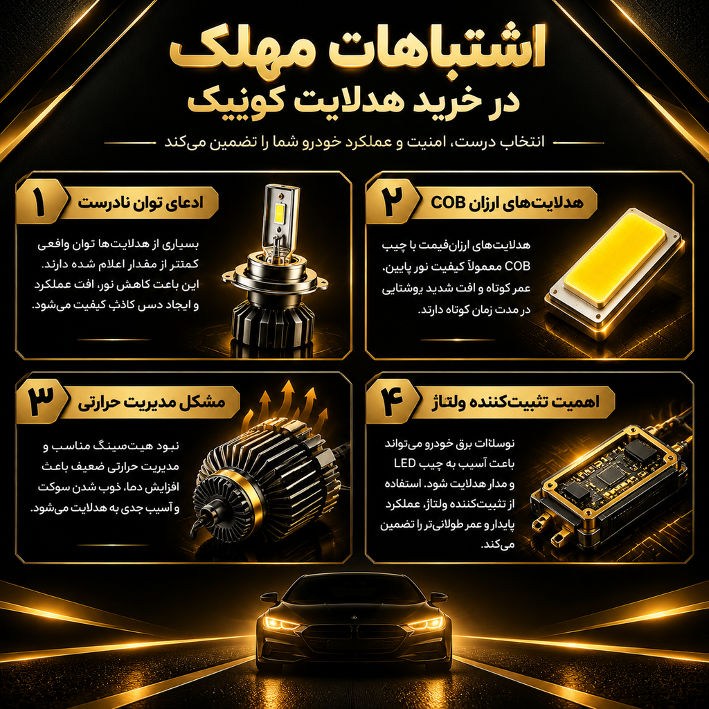 اشتباه مهلک در خرید هدلایت کوییک