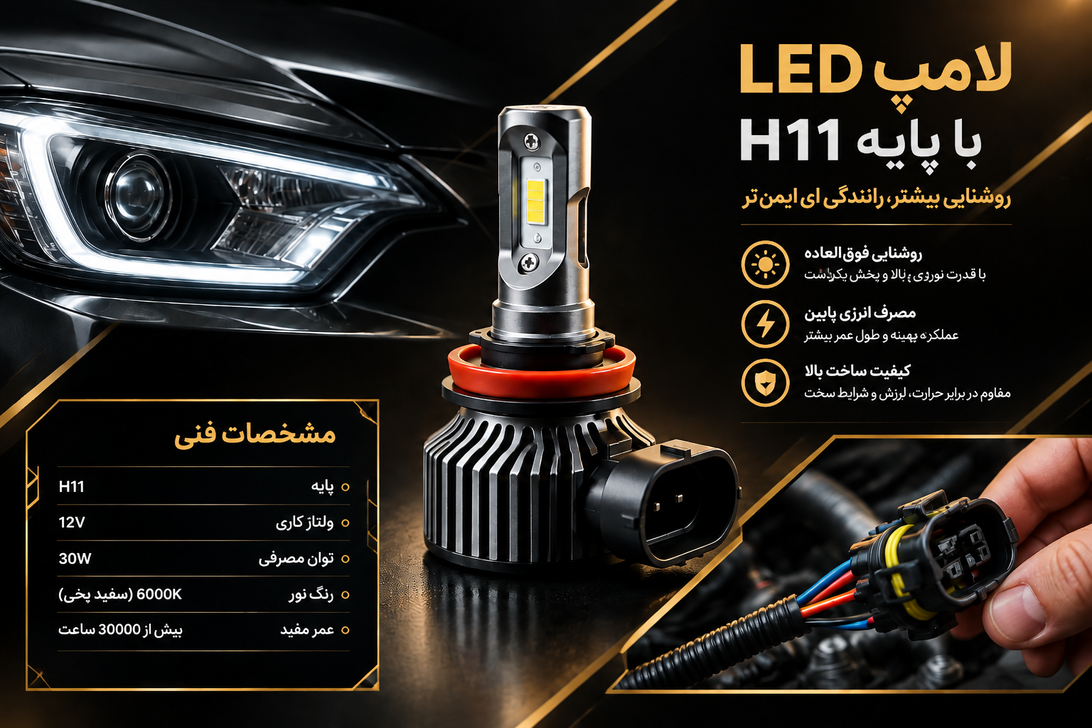 هدلایت نور بالا تیبا