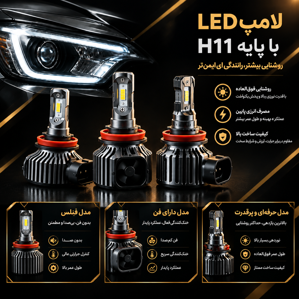 انواع هدلایت H1