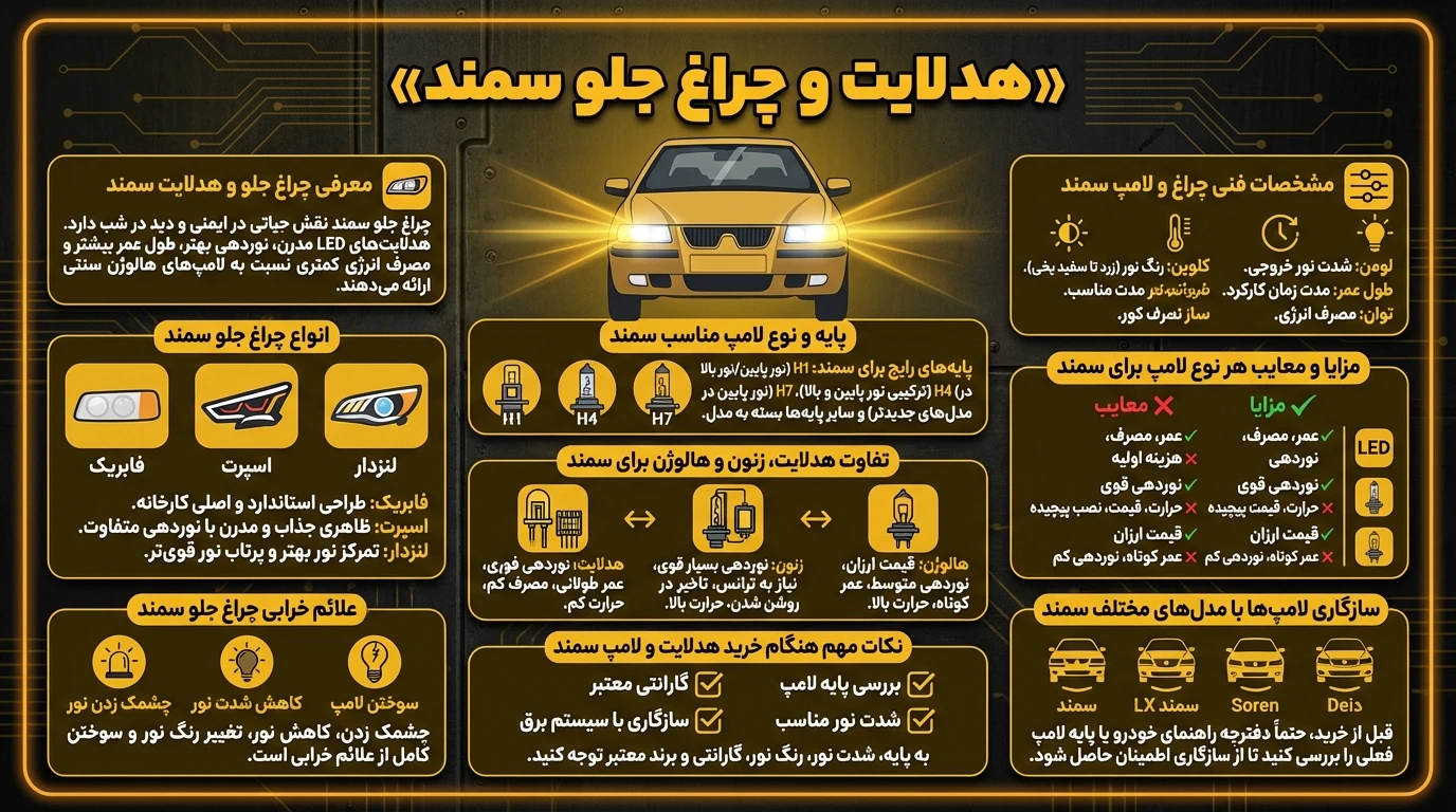 هدلایت سمند