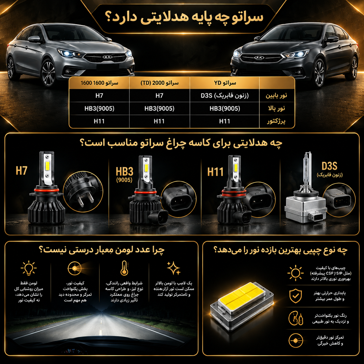 هدلایت سراتو
