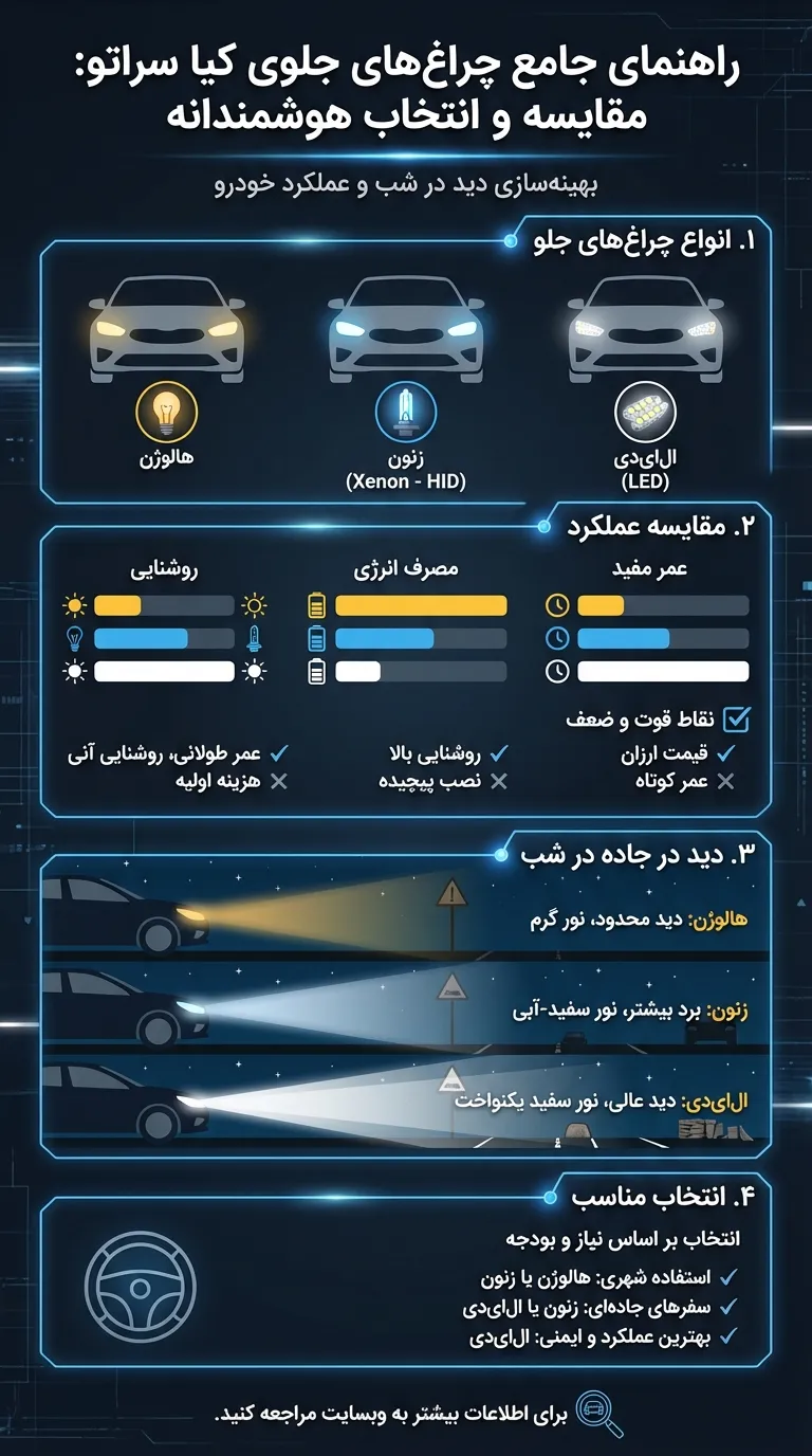 بهترین هدلایت برای سراتو