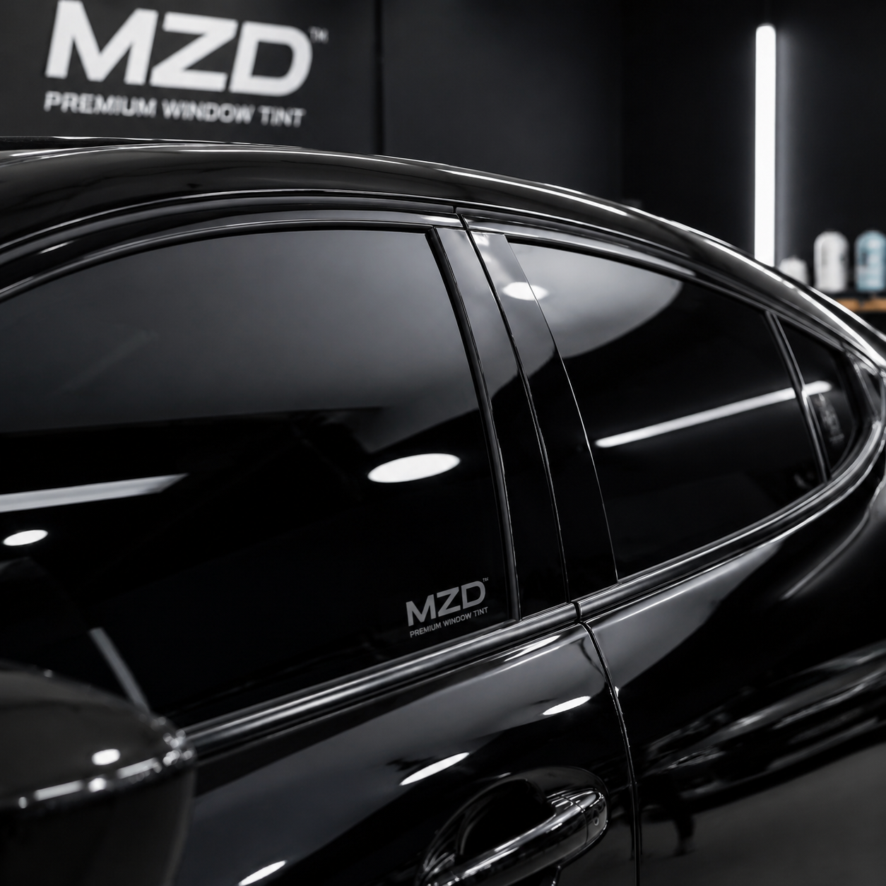 شیشه دودی MZD