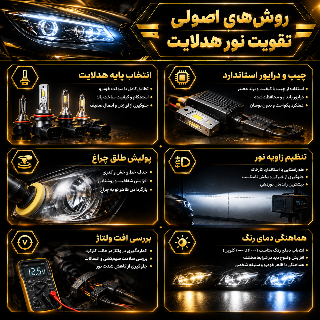 روشهای اصولی تقویت نور