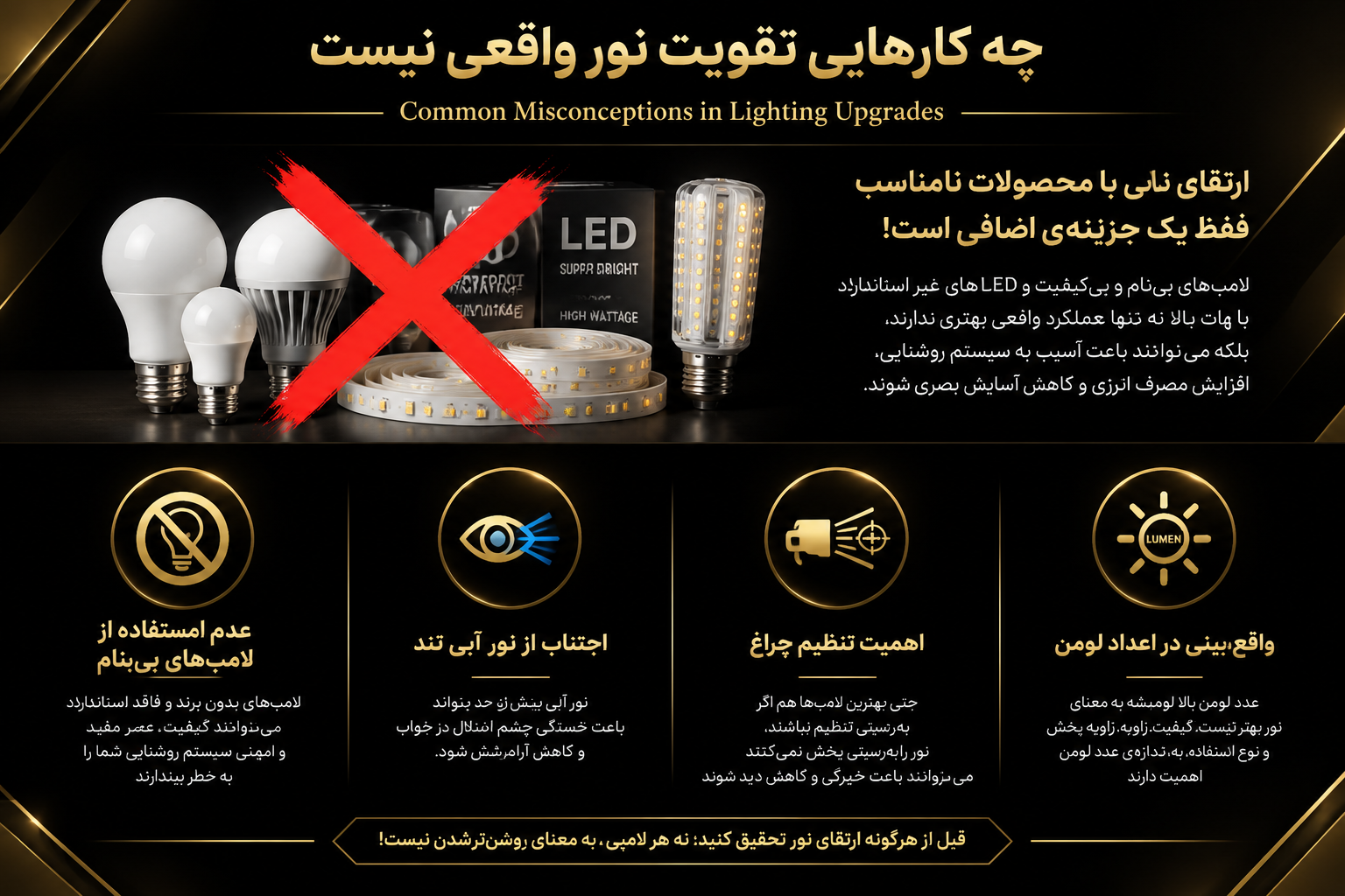 چه کارهایی تقویت نور هدلایت نیست