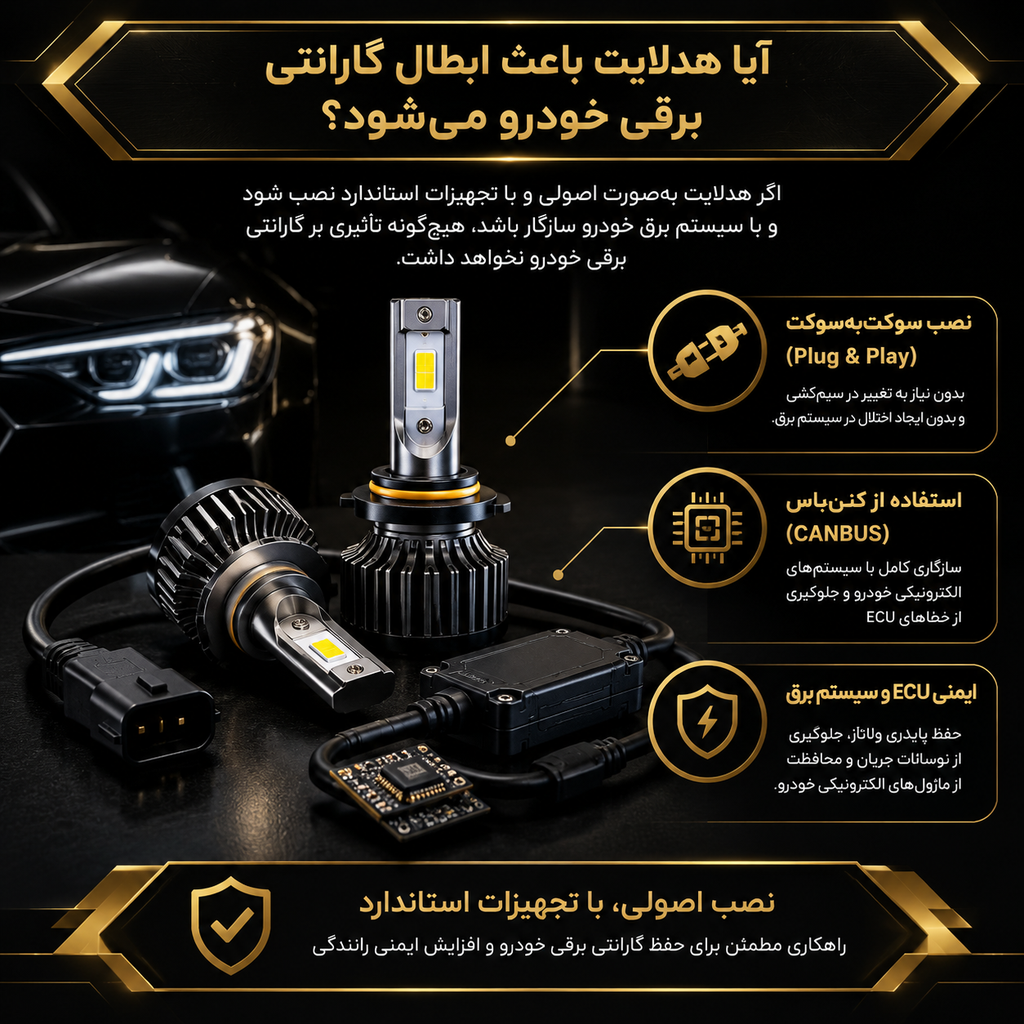 آیا هدلایت باعث ابطال گارانتی برقی خودرو میشود؟